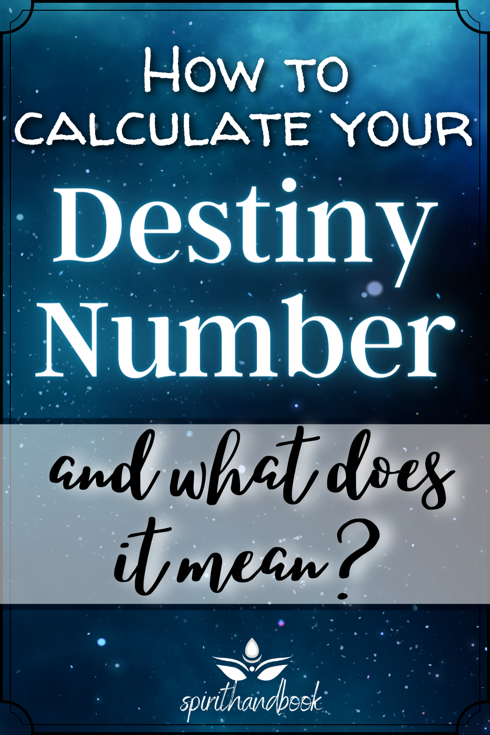 What Does A Destiny Number Mean