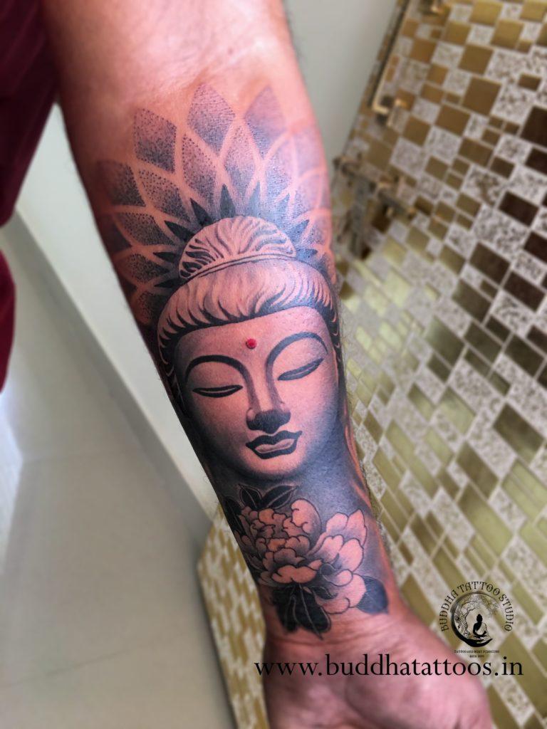 Buddha Tattoo Wrist  Tattoo Ideas and Designs  Tattoosai